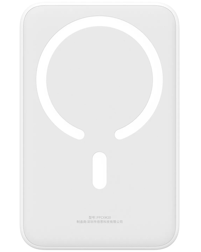 Εξωτερική Ασύρματη Μπαταρία Baseus EnerFill FM41 Mini, 20000mAh, 20W, PD + FQI, 1 x QI - 1 x USB-C, Λευκό E0027U01