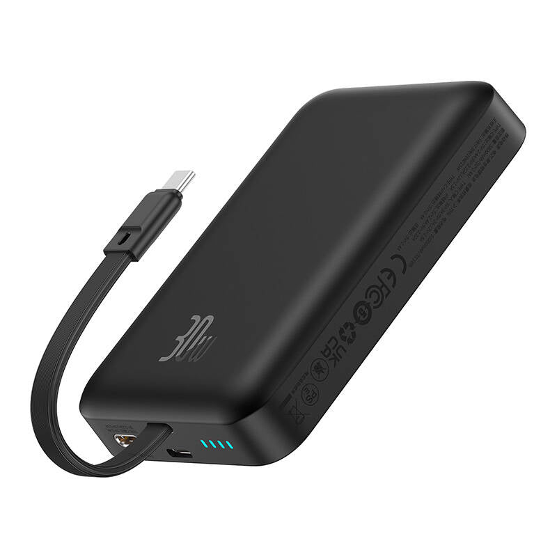 Εξωτερική Μπαταρία Wireless Baseus Magnetic Mini, 10000mAh, 30W, PD + FQI, 1 x QI - 2 x USB-C, Μαύρη P1002210B113-00