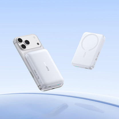 Εξωτερική Ασύρματη Μπαταρία Baseus EnerFill FM11, 10000mAh, 30W, PD + FQI, 1 x QI - 1 x USB-C, Λευκό