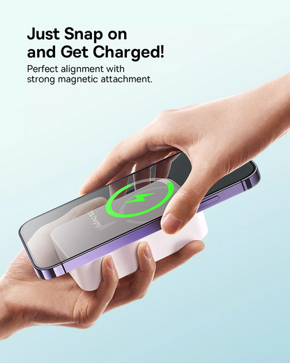 Εξωτερική Ασύρματη Μπαταρία Baseus EnerFill FM41 Mini, 20000mAh, 20W, PD + FQI, 1 x QI - 1 x USB-C, Λευκό E0027U01