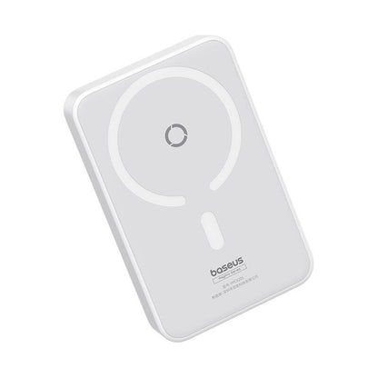 Εξωτερική Μπαταρία Wireless Baseus MagPro PPCXZ05, 5000mAh, 20W, PD + FQI, 1 x QI - 1 x USB-C, Λευκή P10064101223-00
