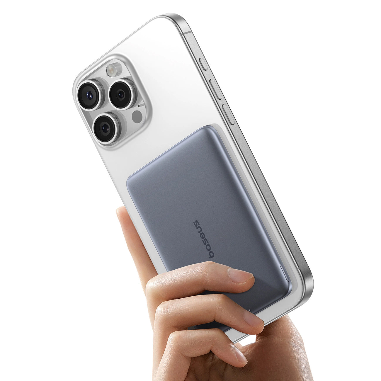 Εξωτερική Μπαταρία Ασύρματη Baseus PicoGo AM41, 5000mAh, 20W, PD + FQI, 1 x QI - 1 x USB-C, Γκρι P1007680C813-00