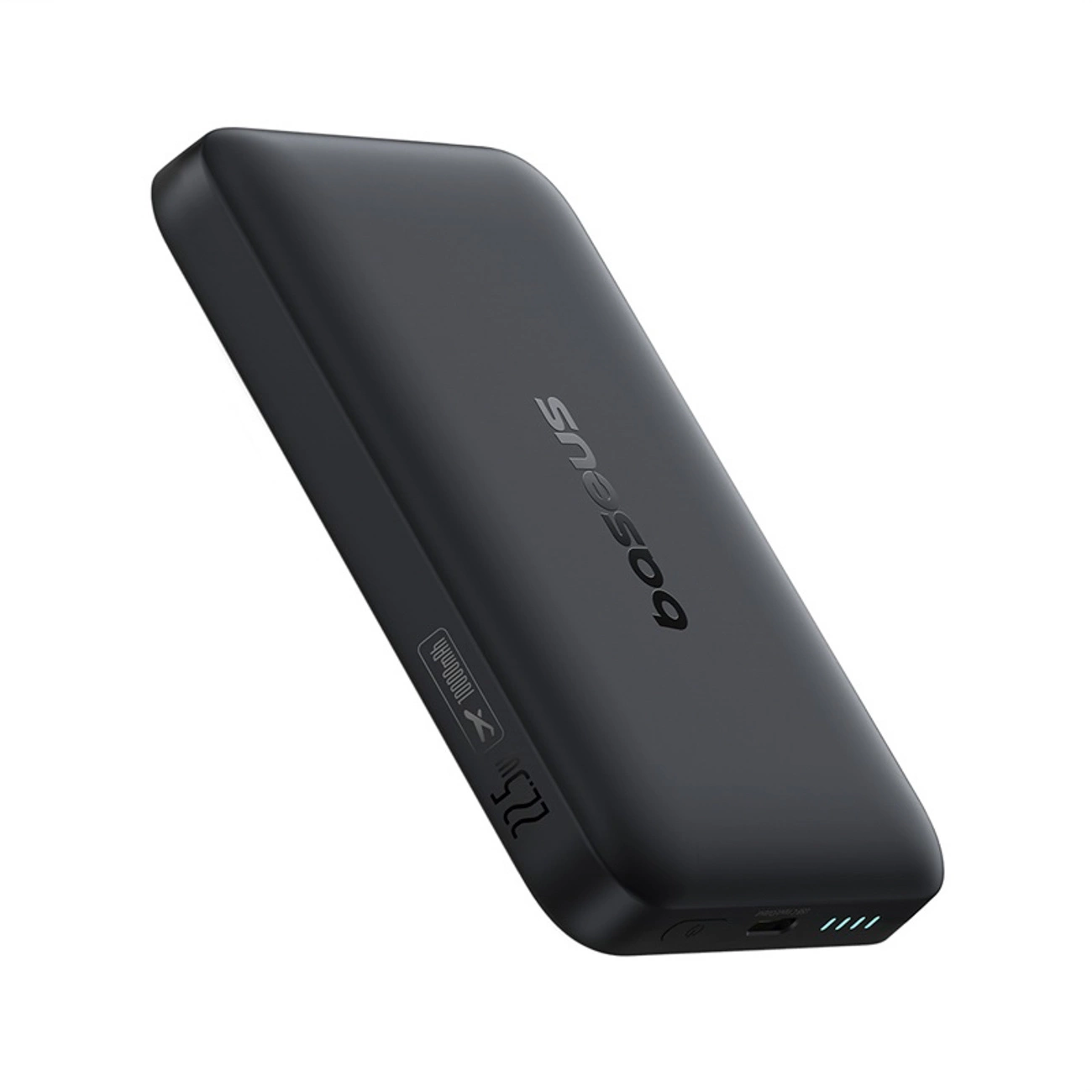Baseus EnerFill FM11 Ultra-Mini Wireless External Battery, 10000mAh, 22.5W, PD + FQI, 1 x QI - 1 x USB-C, Black P1008210E123-00