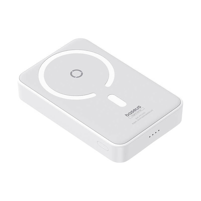 Εξωτερική Μπαταρία Wireless Baseus MagPro PPCXZ05, 5000mAh, 20W, PD + FQI, 1 x QI - 1 x USB-C, Λευκή P10064101223-00