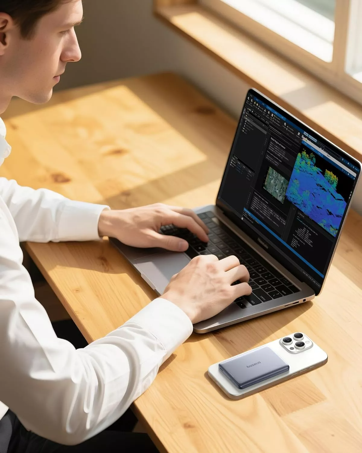 Εξωτερική Μπαταρία Ασύρματη Baseus PicoGo AM41, 10000mAh, 27W, PD + FQI, 1 x QI - 1 x USB-C, Γκρι E0027200