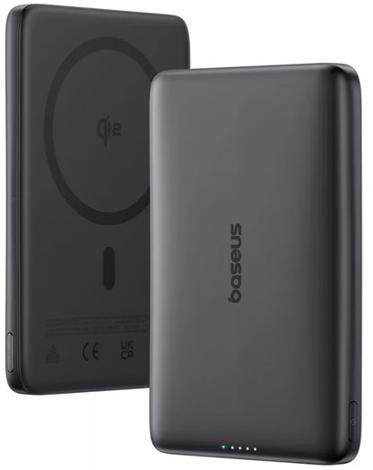 Εξωτερική Μπαταρία Ασύρματη Baseus PicoGo AM41, 10000mAh, 27W, PD + FQI, 1 x QI - 1 x USB-C, Μαύρη E0027201
