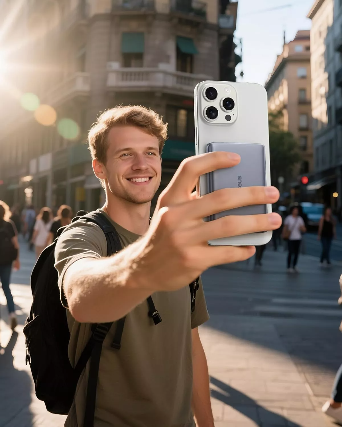 Εξωτερική Μπαταρία Ασύρματη Baseus PicoGo AM41, 10000mAh, 27W, PD + FQI, 1 x QI - 1 x USB-C, Γκρι E0027200