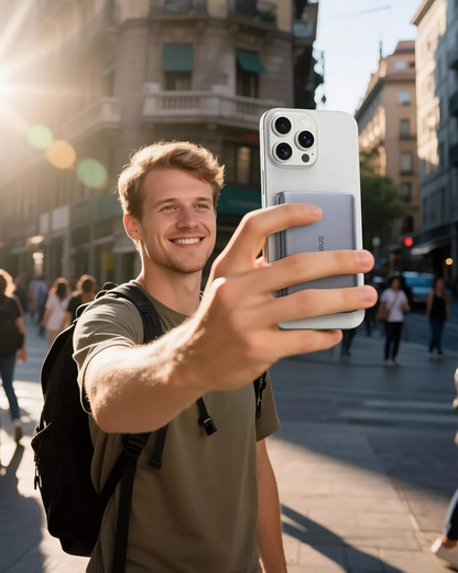 Εξωτερική Μπαταρία Ασύρματη Baseus PicoGo AM41, 10000mAh, 27W, PD + FQI, 1 x QI - 1 x USB-C, Γκρι E0027200