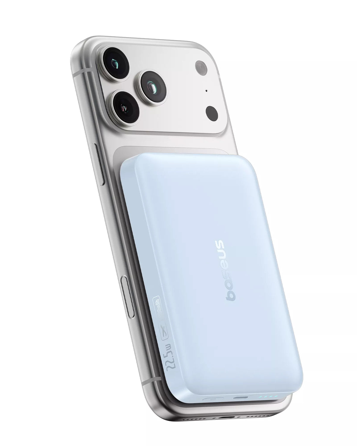Εξωτερική Ασύρματη Μπαταρία Baseus EnerFill FM11 Ultra-Mini, 10000mAh, 22.5W, PD + FQI, 1 x QI - 1 x USB-C, Μπλε P1008210E313-00