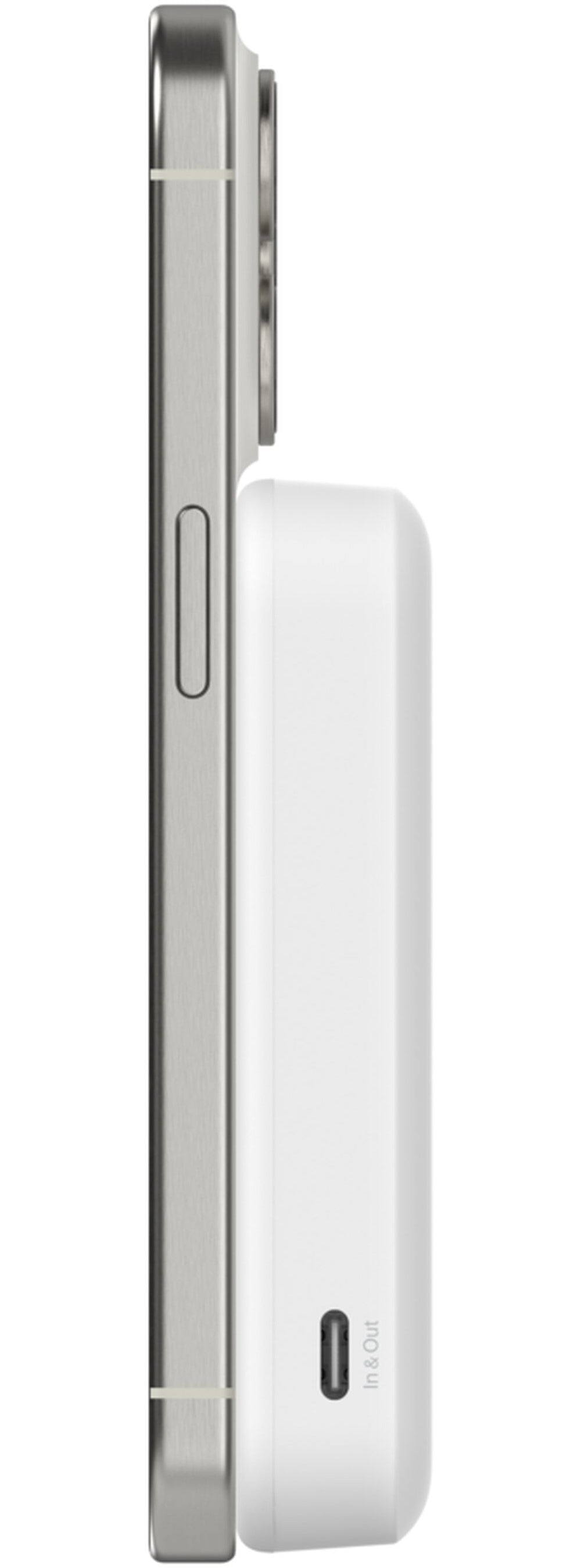 Ασύρματη Εξωτερική Μπαταρία Belkin BoostCharge Pro με Βάση Στήριξης, 8000mAh, 15W, FQI, 1 x QI - 1 x USB-C, Λευκό BPD007btWH