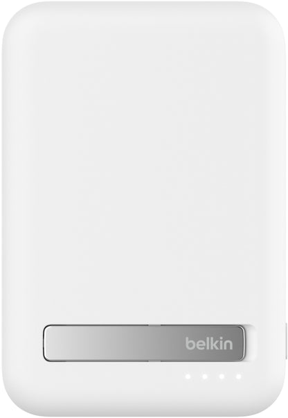 Ασύρματη Εξωτερική Μπαταρία Belkin BoostCharge Pro με Βάση Στήριξης, 8000mAh, 15W, FQI, 1 x QI - 1 x USB-C, Λευκό BPD007btWH