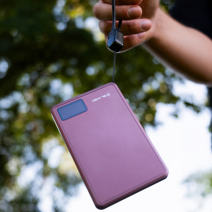Εξωτερική ασύρματη μπαταρία Blavec BJ-03 Slim, 10000mAh, 22.5W, PD + FQI, 1 x QI - 1 x USB-C, Μωβ