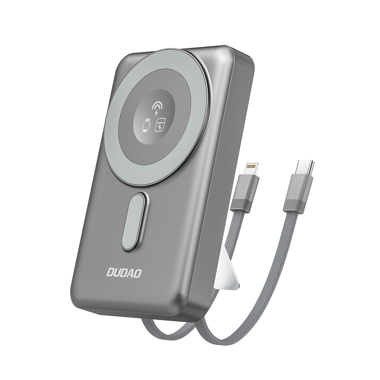 Εξωτερική Μπαταρία Wireless Dudao K29, 10000mAh, 20W, PD + FQI, 1 x Lightning - 1 x QI - 1 x USB-C, Γκρι