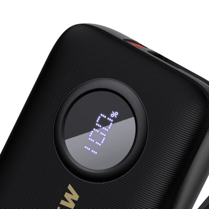 Dudao K14 External Battery, 10000mAh, 22.5W, QC + PD, 1 x Lightning - 1 x USB-A - 2 x USB-C, Black