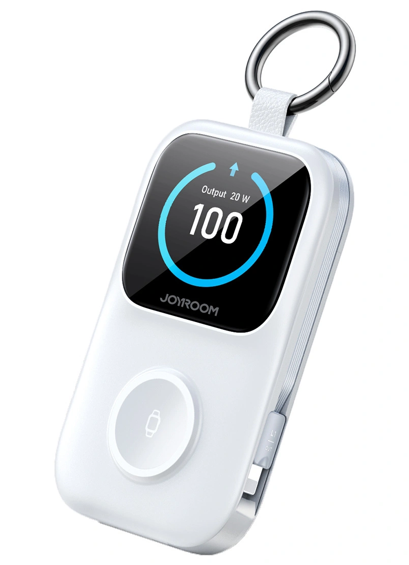 Εξωτερική Ασύρματη Μπαταρία Joyroom JR-W19, 5000mAh, 20W, QC + PD, 1 x Lightning - 1 x QI - 2 x USB-C, Λευκό