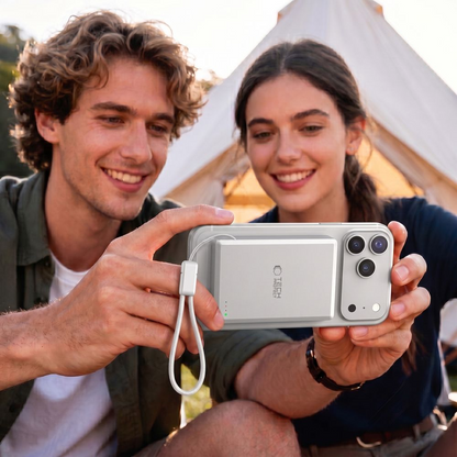 Εξωτερική Ασύρματη Μπαταρία Tech-Protect PB40 LifeMag, 10000mAh, 25W, PD + FQI, 1 x QI - 1 x USB-C, Ασημί