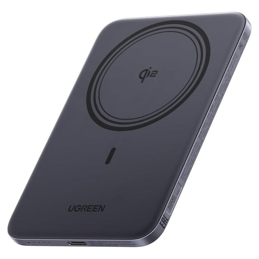 Εξωτερική Ασύρματη Μπαταρία UGREEN PB580 (75984B), 5000mAh, 15W, PD + FQI, 1 x QI - 1 x USB-C, Γκρι