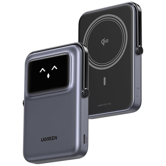 Εξωτερική Μπαταρία Wireless UGREEN PB764 Uno, 10000mAh, 20W, PD + FQI, 1 x QI - 1 x USB-C, Γκρι