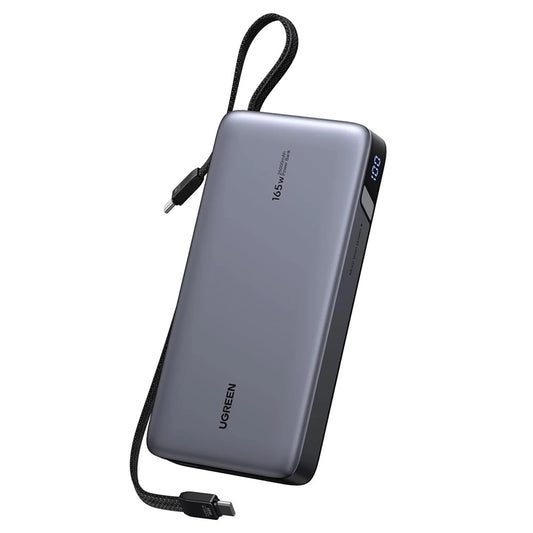 Εξωτερική Μπαταρία UGREEN PB726 (55995B), 25000mAh, 165W, QC + PD, 1 x USB-A - 3 x USB-C, Γκρι