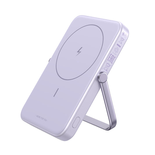 Εξωτερική Μπαταρία Ασύρματη UGREEN PB571 Uno, 5000mAh, 20W, PD + FQI, 1 x QI - 1 x USB-C, Μωβ