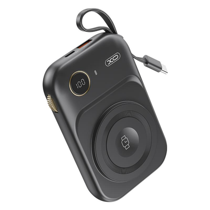 Εξωτερική Μπαταρία Wireless XO Design PR270, 10000mAh, 22.5W, QC + PD + QI, 1 x QI - 1 x USB-A - 1 x USB-C, Μαύρη