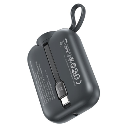 Εξωτερική Μπαταρία Wireless XO Design PR260, 10000mAh, 20W, PD + QI, 1 x QI - 2 x USB-C, Μαύρη