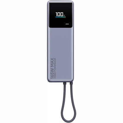 Xiaomi External Battery, 10000mAh, 165W, PD, 2 x USB-C, Gray PB1165MI
