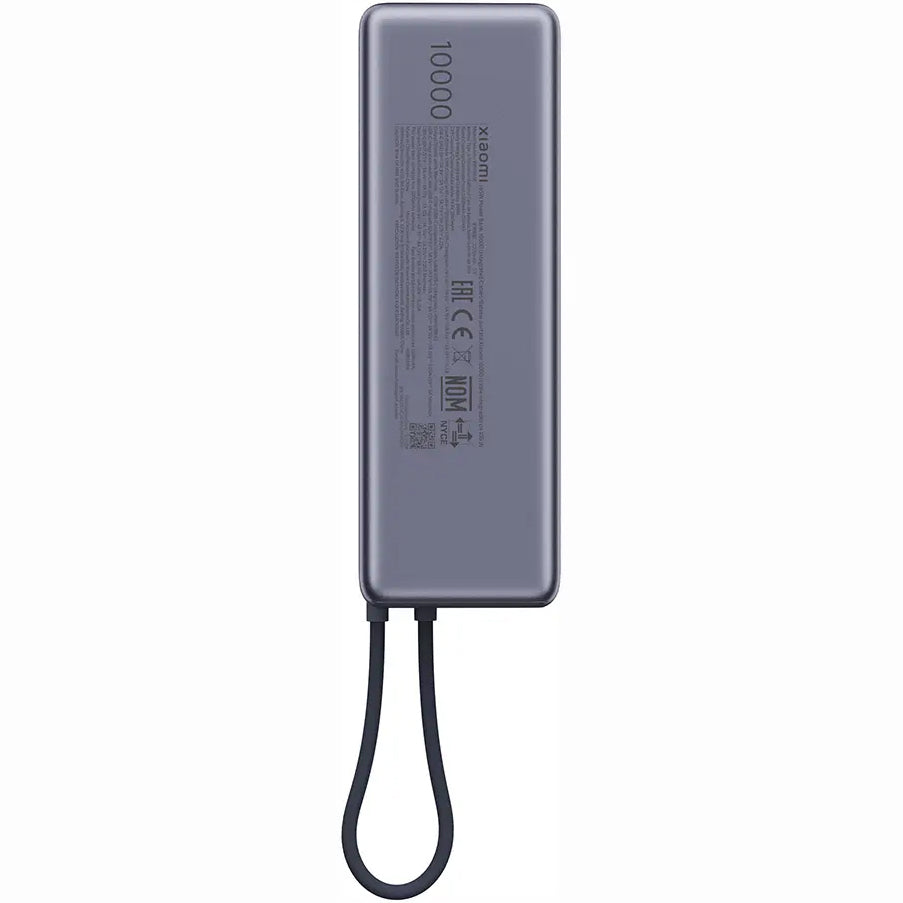 Xiaomi External Battery, 10000mAh, 165W, PD, 2 x USB-C, Gray PB1165MI