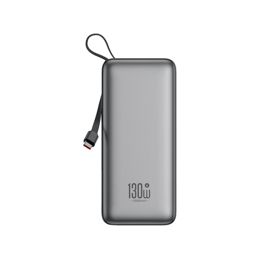 Εξωτερική Μπαταρία XO Design PR268, 20000mAh, 130W, QC + PD, 1 x USB-A - 2 x USB-C, Γκρι