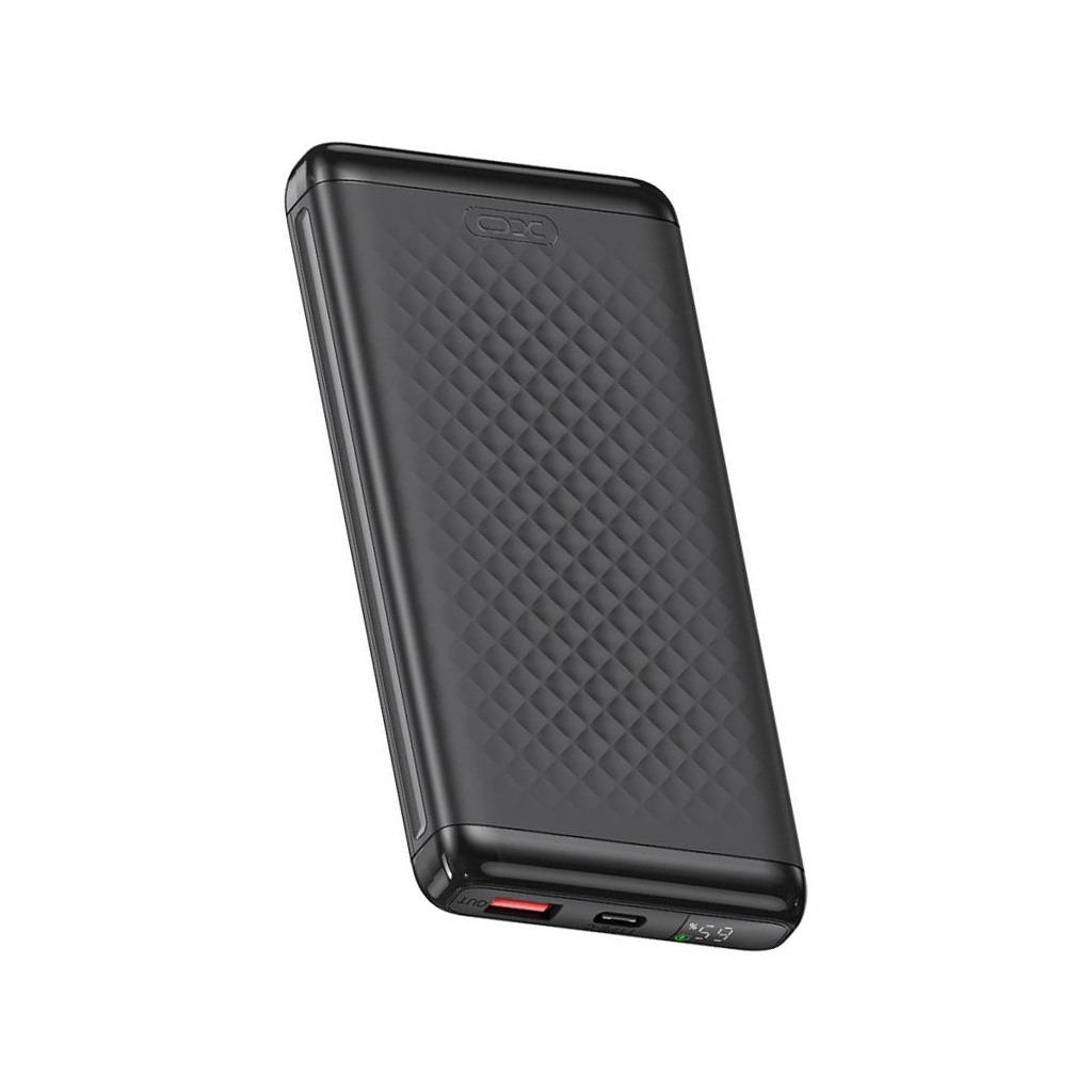 Εξωτερική Μπαταρία XO Design PB308, 10000mAh, 22.5W, QC + PD, 1 x USB-A - 1 x USB-C, Μαύρο