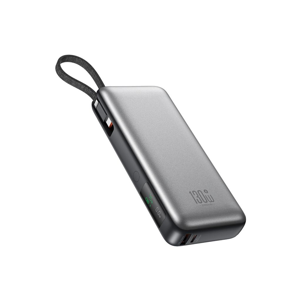 Εξωτερική Μπαταρία XO Design PR268, 20000mAh, 130W, QC + PD, 1 x USB-A - 2 x USB-C, Γκρι