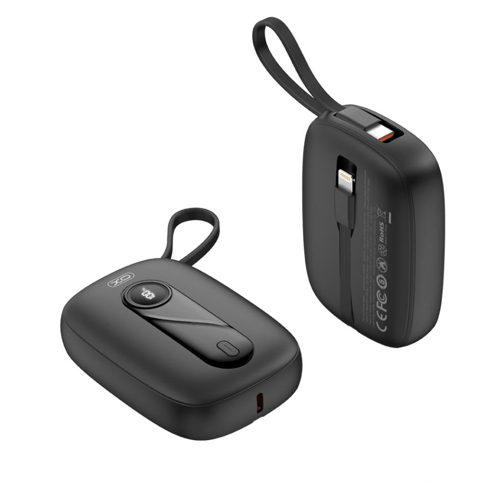 Εξωτερική Μπαταρία XO Design PR246, 10000mAh, 22.5W, PD, 1 x Lightning - 2 x USB-C, Μαύρη