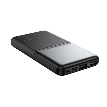 Εξωτερική Μπαταρία XO Design PR251, 10000mAh, 10W, 2 x USB-A, Μαύρη