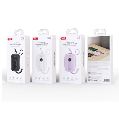 Εξωτερική Μπαταρία XO Design PR246, 10000mAh, 22.5W, PD, 1 x Lightning - 2 x USB-C, Μωβ