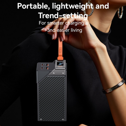 Εξωτερική Μπαταρία Yesido YP62, 30000mAh, 22.5W, QC + PD, 2 x USB-A - 2 x USB-C, Μαύρο