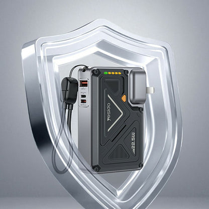 Εξωτερική Μπαταρία Yesido YP89, 10000mAh, 22.5W, QC + PD + FQI, 1 x Lightning - 1 x QI - 1 x USB-A - 1 x USB-C, Γκρι