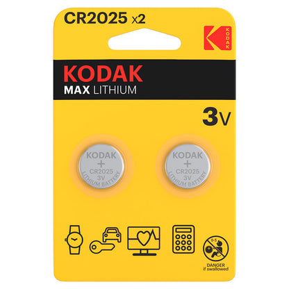 Μπαταρία Kodak Max Lithium, CR2025, Σετ 2 τεμάχια