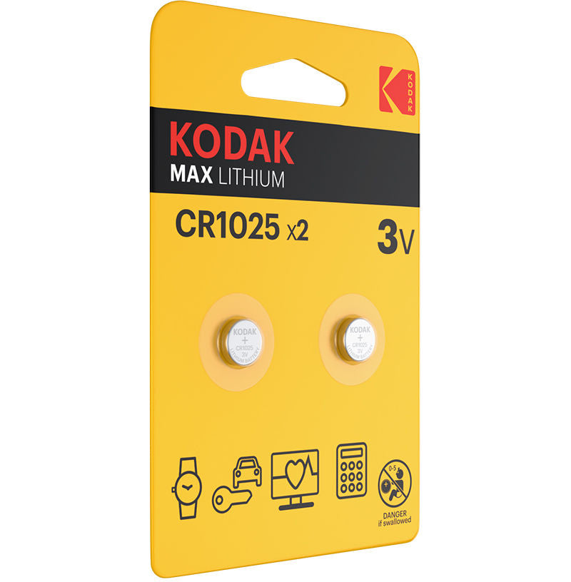 Μπαταρία Kodak Max Lithium, CR2025, Σετ 2 τεμάχια