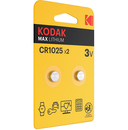 Μπαταρία Kodak Max Lithium, CR2025, Σετ 2 τεμάχια
