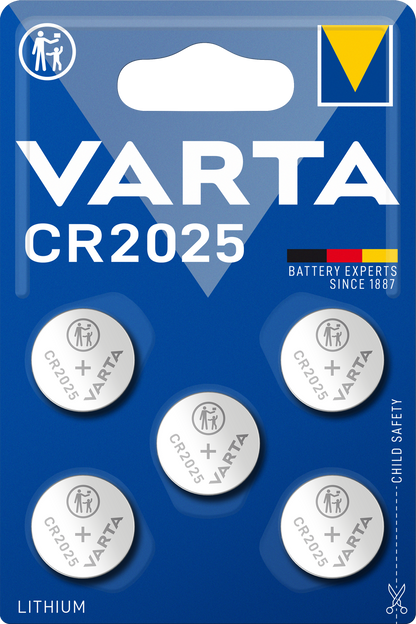 Μπαταρίες Varta, CR2025, σετ 5 τεμαχίων