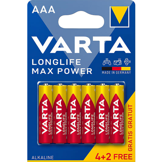 Μπαταρίες Varta Longlife Max Power Max Power 4703, AAA / LR3, σετ 6 τεμαχίων