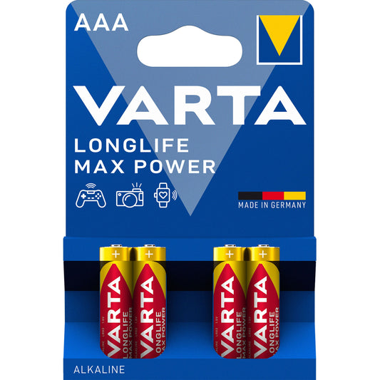 Μπαταρίες Varta Longlife Max Power Max Power 4703, AAA / LR3, σετ 4 τεμαχίων 04703101404