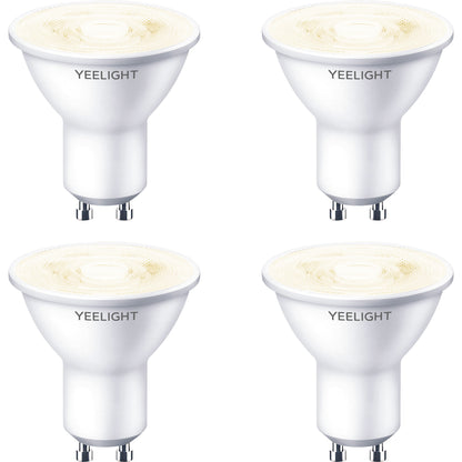 Λαμπτήρας LED Yeelight W1, Wi-Fi, GU10, 4.8W, 2700K, 350lm, σετ 4 τεμαχίων, λευκό YLDP004 