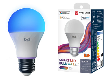 Λαμπτήρας LED Yeelight W4 Lite, Wi-Fi, E27, 9W, 2700K - 6500K, 806lm, Πολύχρωμο YLQDP-0011 YLQDP-0011