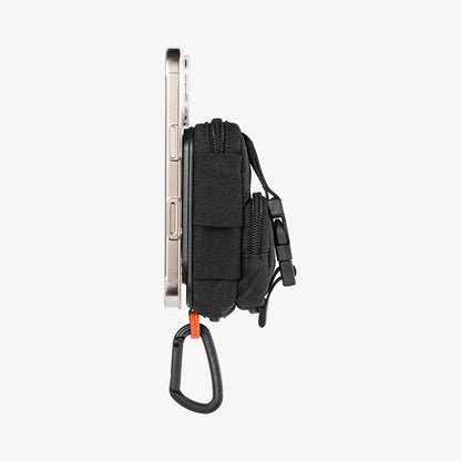 Τσαντάκι Universal MagSafe για Τηλέφωνο, Spigen, Snap Zip, Μαύρο