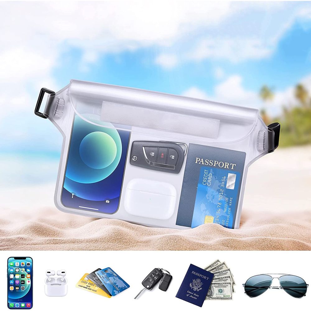 Τσαντάκι Waterproof Techsuit, Universal, Μαύρο