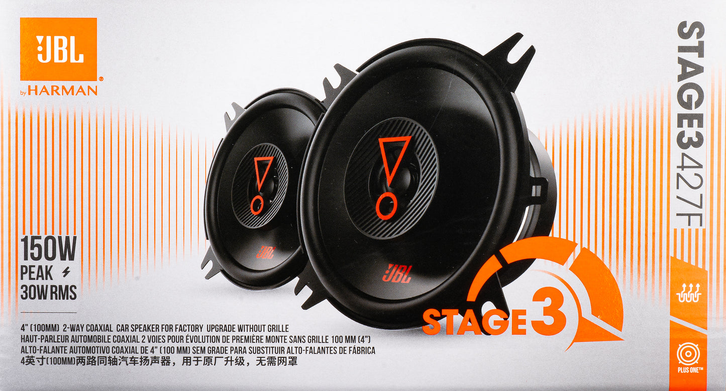 Ηχείο Αυτοκινήτου JBL Stage3 427, 30W RMS, 102.4mm, Σετ 2 τεμαχίων JBLSTAGE3427F