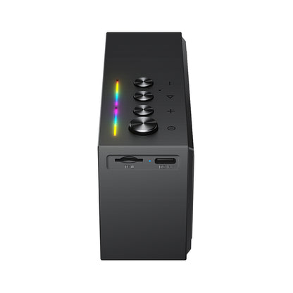 Ηχείο Bluetooth Acefast K9 Go, 7W, TWS, RGB, Αδιάβροχο, Μαύρο