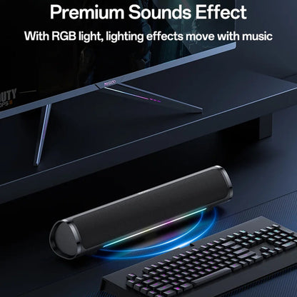 Ηχείο Bluetooth Yesido YSW27, 10W, RGB, Μαύρο