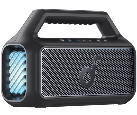 Φορητό Ηχείο Bluetooth Anker SoundCore Boom 2 Νέα Έκδοση, 80W, TWS, RGB, Αδιάβροχο, Μαύρο A3138012